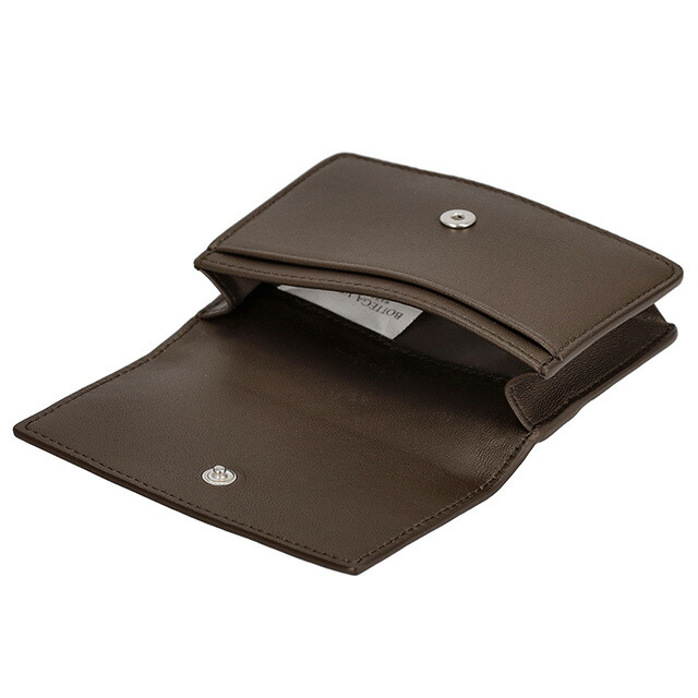 ボッテガ・ヴェネタ 名刺入れ メンズ レディース BOTTEGA VENETA イントレチャート レザー 133945 V3UN1 2017 ブラウン ブランド 高級 おしゃれ プレゼント 実用的