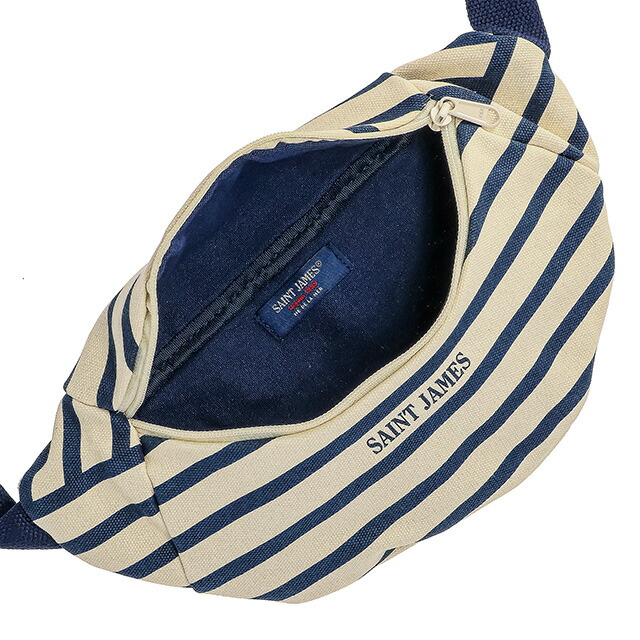 セントジェームス ボディバッグ メンズ レディース ブランド SAINT JAMES 1417 ネイビー／エクリュ