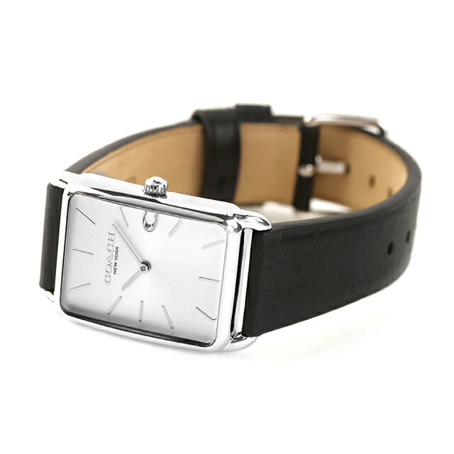 コーチ エリオット クォーツ 電池式 腕時計 ブランド メンズ レディース COACH 14400040 アナログ シルバー ブラック 黒 おしゃれ 防水 プレゼント 実用的