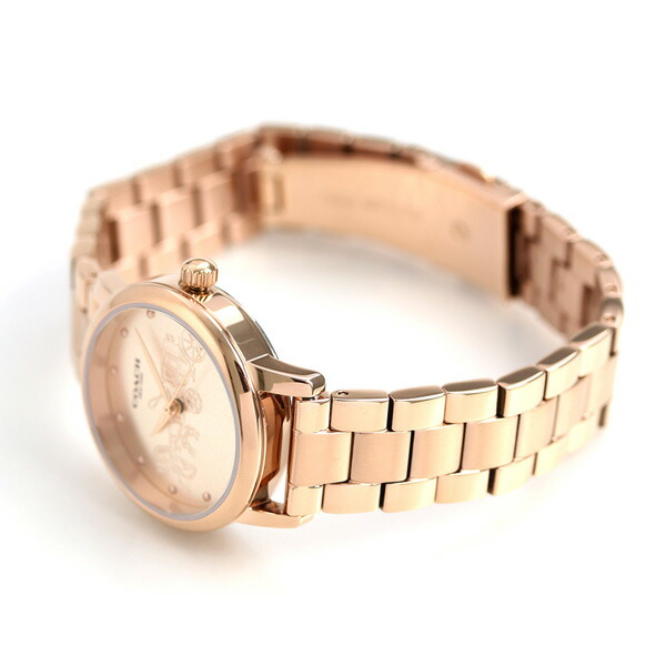 コーチ 時計 レディース COACH 腕時計 グランド 28mm 14502977 ピンクゴールド メタルベルト