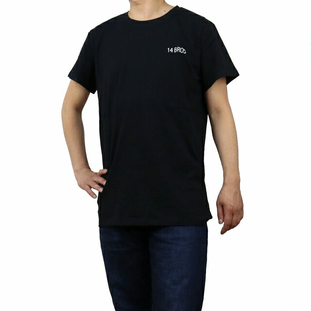 フォーティーンブロ Tシャツ メンズ 14BROS コットン100% イタリア 12679A3062B16 NERO ブラック ファッション 選べるモデル プレゼント 実用的