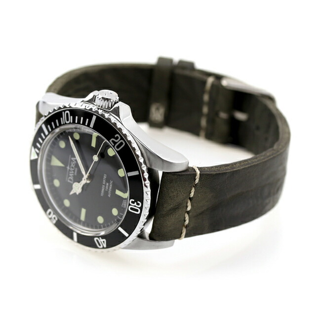 ダボサ テルノス シックスティズ 自動巻き 腕時計 メンズ DAVOSA 161.525.55 アナログ ブラック グレー 黒 スイス製 ブランド おしゃれ 防水 プレゼント 男性 実用的