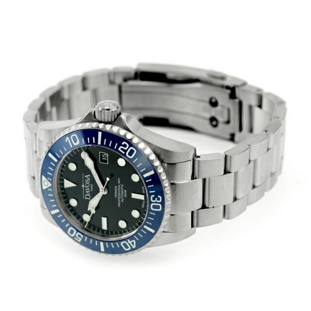 ダボサ テルノス プロフェッショナル 68h 自動巻き 腕時計 メンズ DAVOSA 161.538.40 アナログ ブラック 黒 スイス製 ブランド おしゃれ 防水 プレゼント 男性 実用的