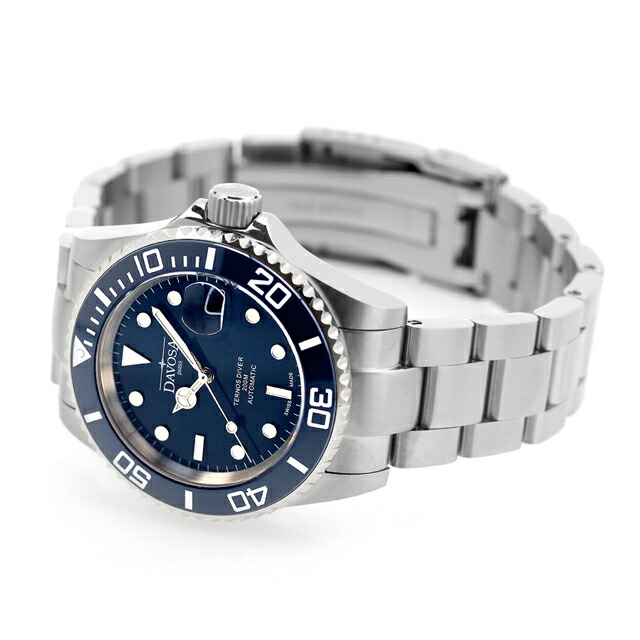ダボサ テルノス 自動巻き 腕時計 メンズ DAVOSA 161.555.40 アナログ ブルー スイス製 ブランド おしゃれ 防水 プレゼント 男性 実用的