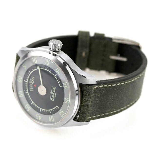 ダボサ ニュートン スピードメーター 自動巻き 腕時計 メンズ DAVOSA 161.587.25 アナログ ブラック カーキ 黒 スイス製 ブランド おしゃれ 防水 プレゼント 男性 実用的