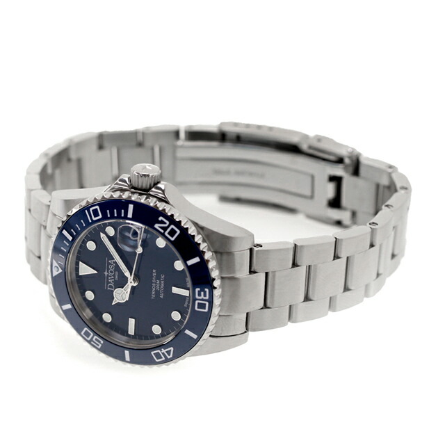 ダボサ テルノス ミディアム 自動巻き 腕時計 メンズ レディース DAVOSA 166.195.40 アナログ ブルー スイス製 ブランド おしゃれ 防水 プレゼント 実用的