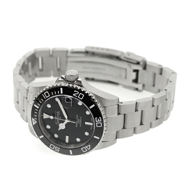 ダボサ テルノス ミディアム 自動巻き 腕時計 メンズ レディース DAVOSA 166.195.50 アナログ ブラック 黒 スイス製 ブランド おしゃれ 防水 プレゼント 実用的