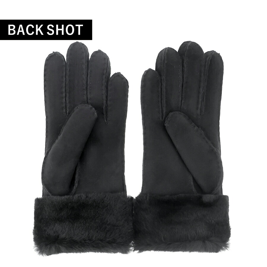 アグ 手袋 レディース ブランド UGG TURN CUFF GLOVE Sサイズ ロゴ 17369 Black 小物