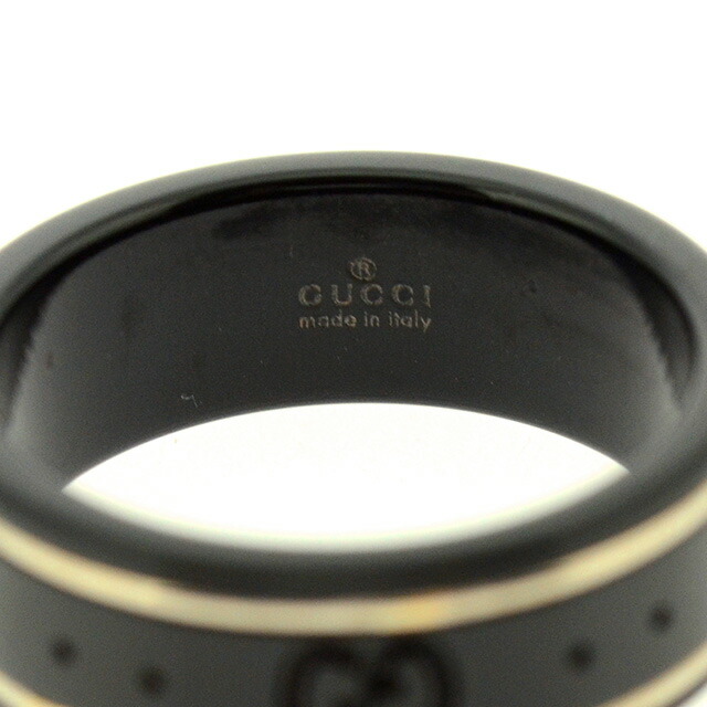グッチ リング メンズ レディース ブランド GUCCI 225985-I19A1 ブラック