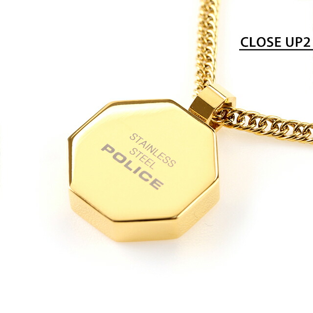 ポリス ネックレス メンズ ブランド POLICE N TOKEN M ステンレス 26155PSG ゴールド ジュエリー プレゼント 実用的