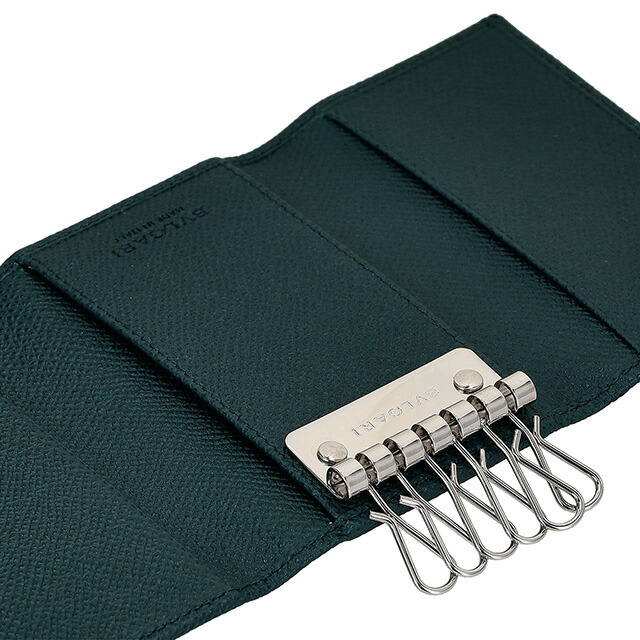 ブルガリ キーケース メンズ BVLGARI 282100 TEATO ブルーグリーン ブランド 高級 おしゃれ プレゼント 実用的