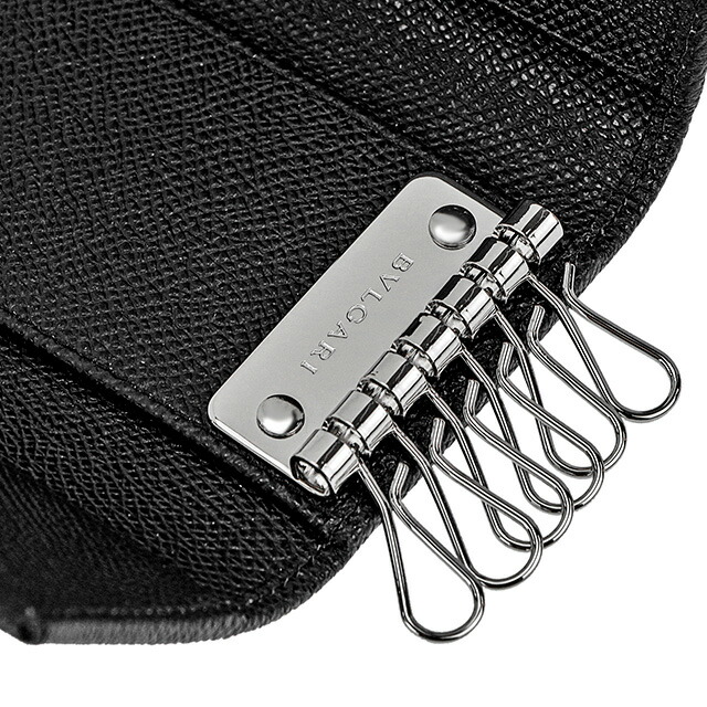 ブルガリ キーケース メンズ BVLGARI 282234 BLK ブラック ブランド 高級 おしゃれ プレゼント 実用的