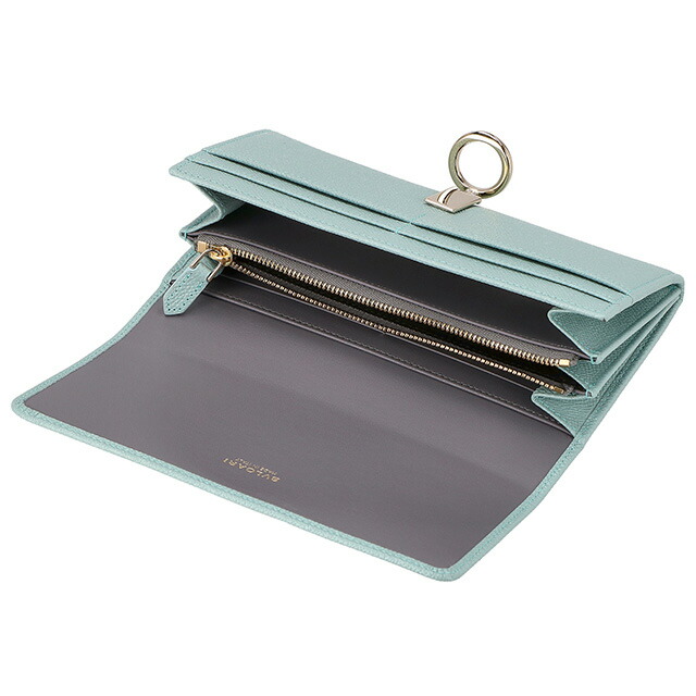 ブルガリ 長財布 レディース BVLGARI レザー 287271 GLATU ターコイズ ウォレット ブランド 高級 おしゃれ プレゼント 実用的