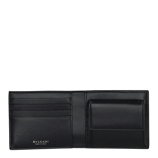 ブルガリ 二つ折り財布 二折財布 レディース ブランド BVLGARI 292714 BLK ブラック