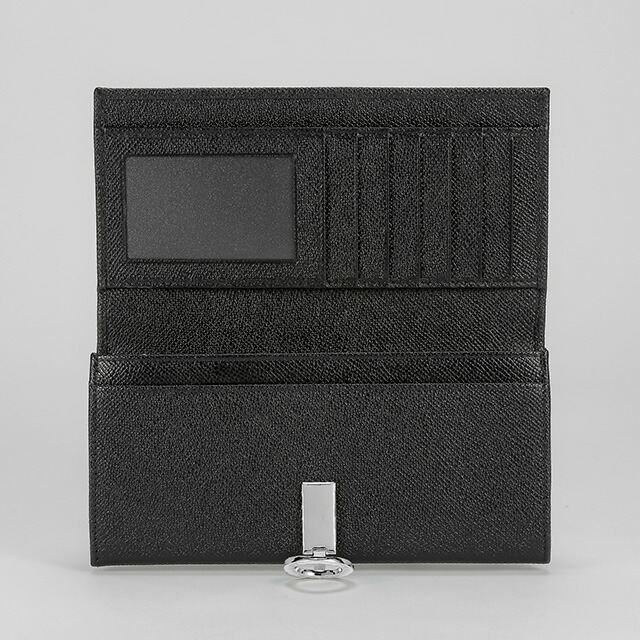 ブルガリ 長財布 メンズ BVLGARI 30412GRAIN BLK ブラック ウォレット ブランド 高級 おしゃれ プレゼント 実用的
