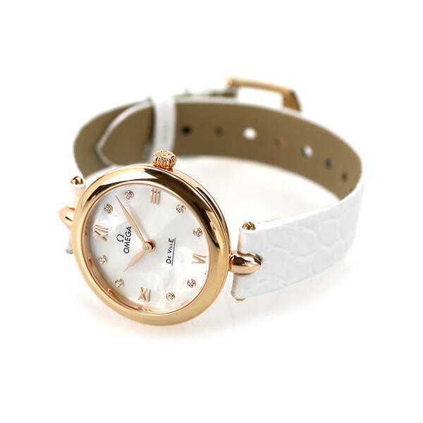 オメガ デビル プレステージ デュードロップ 27.4mm クオーツ K18 レディース 腕時計 424.53.27.60.55.002 OMEGA 高級 ブランド おしゃれ 防水 軽い 華奢 プレゼント 女性 実用的