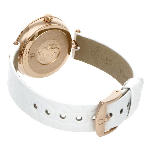 オメガ デ・ヴィル プレステージ デュードロップ 27mm クォーツ 電池式 腕時計 レディース ダイヤモンド OMEGA 424.58.27.60.55.002 アナログ ホワイトシェル ホワイト 白 スイス製 高級 ブランド おしゃれ 防水 軽い 華奢 プレゼント 女性 実用的