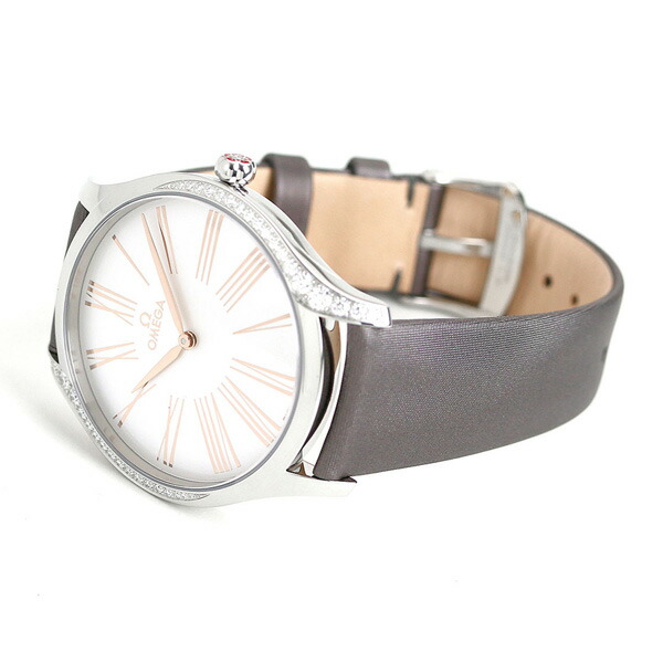 オメガ デビル トレゾア 39mm ダイヤモンド レディース 腕時計 428.17.39.60.02.001 OMEGA シルバー グレー 高級 ブランド おしゃれ 防水 軽い 華奢 プレゼント 女性 実用的