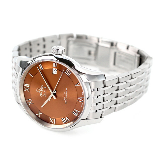 オメガ デビル アワービジョン 41mm 自動巻き 腕時計 メンズ OMEGA 433.10.41.21.10.001 アナログ ブラウン スイス製 高級 ブランド おしゃれ 防水 プレゼント 男性 実用的