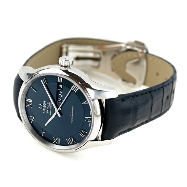 オメガ デ・ヴィル アワービジョン 41mm 自動巻き 腕時計 メンズ OMEGA 433.13.41.22.03.001 アナログ ブルー ネイビー スイス製 高級 ブランド おしゃれ 防水 プレゼント 男性 実用的