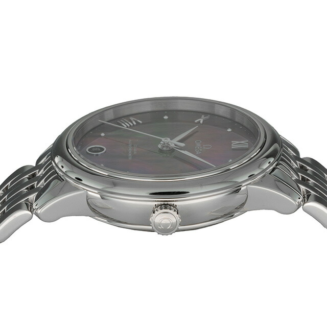 オメガ デ・ヴィル プレステージ 34mm 自動巻き 腕時計 レディース OMEGA 434.10.34.20.07.001 アナログ グレーシェル スイス製 高級 ブランド おしゃれ 防水 軽い 華奢 プレゼント 女性 実用的