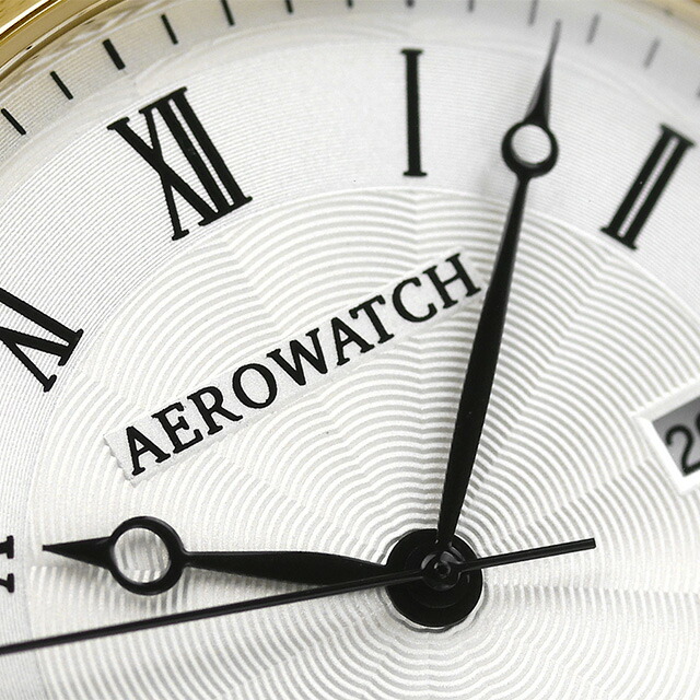 アエロウォッチ クオーツ 懐中時計 ブランド AEROWATCH 45828-JA01 ホワイト 白 スイス製 プレゼント ギフト
