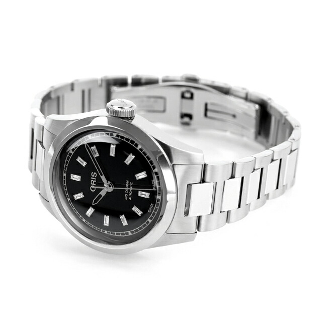 オリス ビッククラウン 34mm 自動巻き 腕時計 ブランド メンズ レディース ダイヤモンド ORIS 01 531 7797 4094-07 8 17 06 アナログ ブラック 黒 スイス製 高級 おしゃれ 防水 プレゼント 実用的