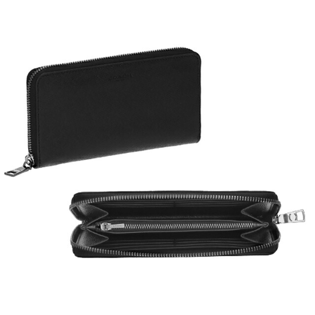 コーチ 長財布 レディース ブランド COACH レザー 58107 BLK ブラック ウォレット 高級 おしゃれ プレゼント 実用的