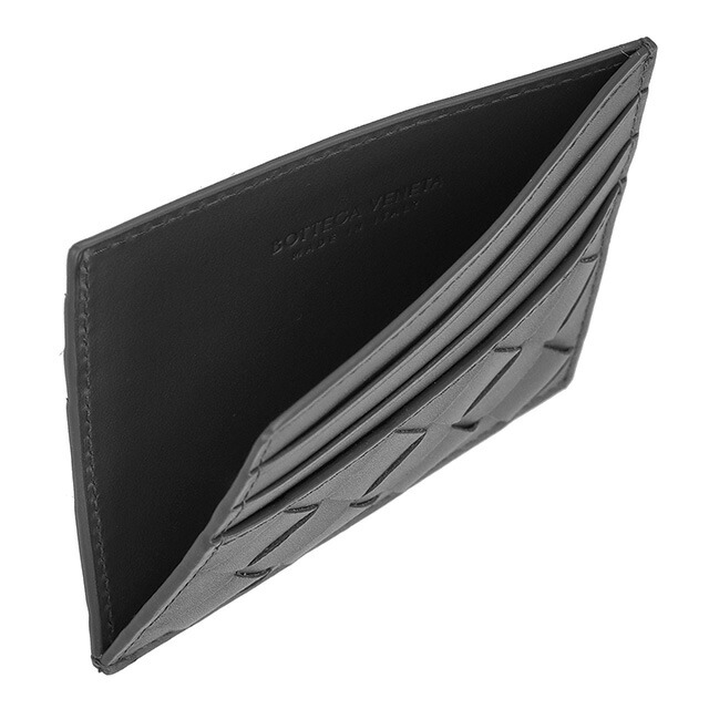 ボッテガ・ヴェネタ カードケース メンズ レディース ブランド BOTTEGA VENETA 607361-V3US3 8966 ブラック 定期入れ 高級 おしゃれ プレゼント 実用的