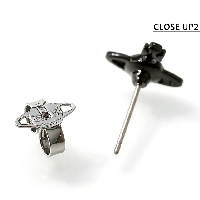 ヴィヴィアン ウエストウッド ピアス メンズ レディース Vivienne Westwood ナノソリティア スタッド 片耳用 62010086 02N113 ブラック アクセサリー ビビアン ジュエリー ブランド 高級 おしゃれ プレゼント 男性 実用的 かっこいい