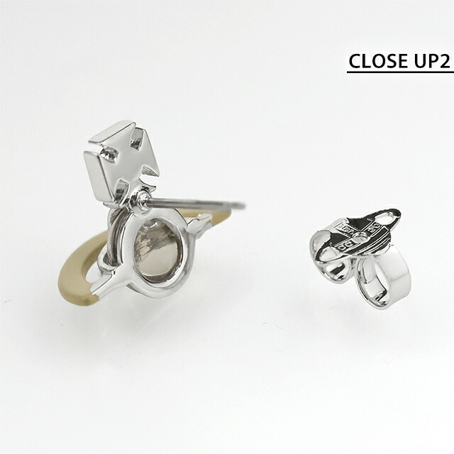 ヴィヴィアン ウエストウッド ピアス メンズ レディース ブランド Vivienne Westwood オリジナル オーブ スタッド 片耳用 62010345 02P674 カーキ アクセサリー ビビアン