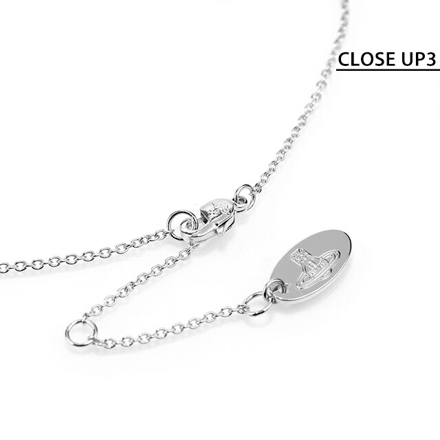 ヴィヴィアン ウエストウッド ネックレス レディース ブランド Vivienne Westwood ロンドン オーブ 真鍮 63020278-02P102 シルバー×クリア アクセサリー ビビアン