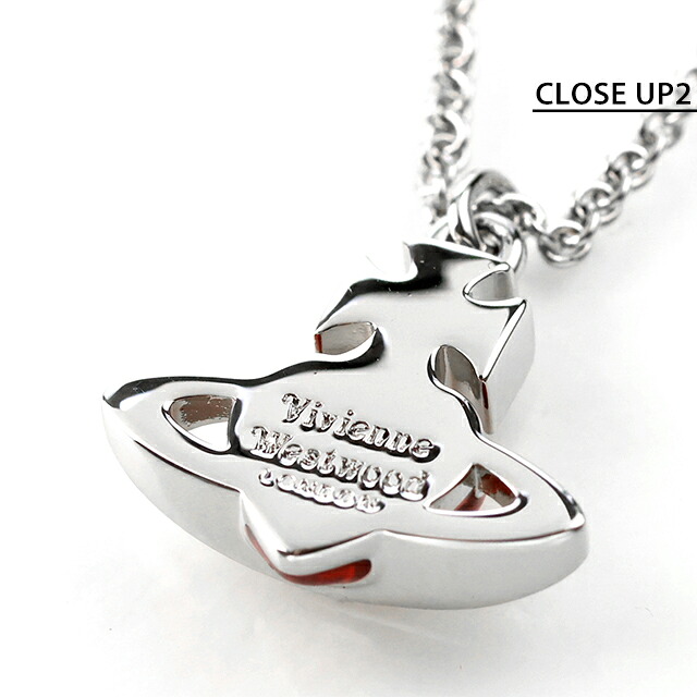 ヴィヴィアン ウエストウッド ネックレス レディース ブランド Vivienne Westwood Fabianna Bas Relief 630203HS 02P420 シルバー レッド アクセサリー ビビアン ジュエリー ブランド 高級 おしゃれ プレゼント 女性 実用的 かわいい