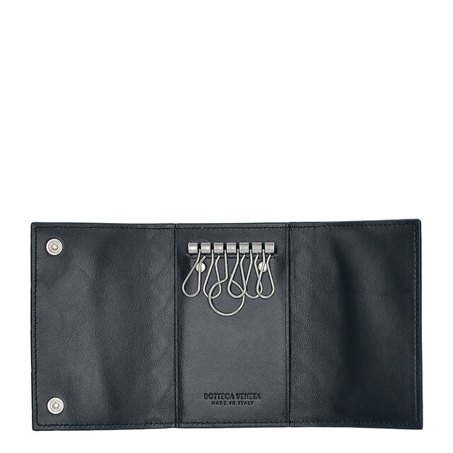 ボッテガ・ヴェネタ キーケース メンズ レディース ブランド BOTTEGA VENETA イントレチャート レザー 630336-V3US1 ネイビー 高級 おしゃれ プレゼント 実用的