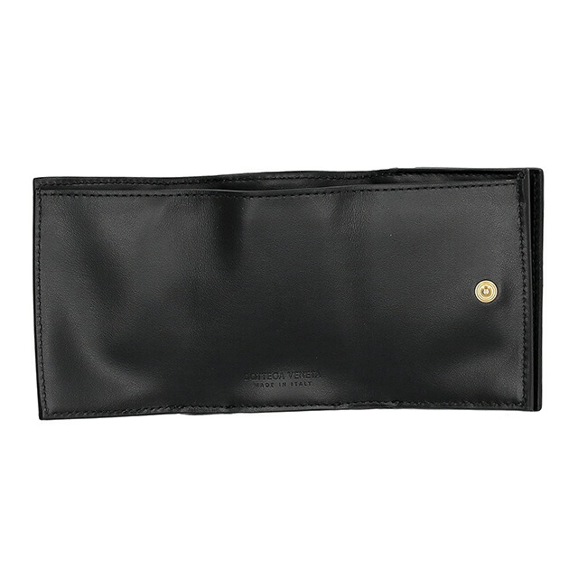 ボッテガ・ヴェネタ 三つ折り財布 三折財布 レディース ブランド BOTTEGA VENETA レザー Italy 666944-V3UH2 8425 ブラック