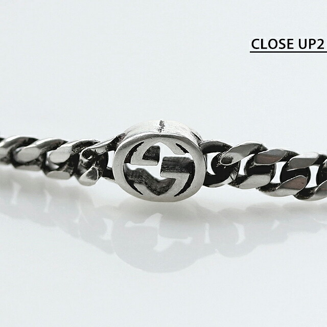 グッチ ブレスレット メンズ ブランド GUCCI インターロッキングG チェーン シルバー925 678657 J8410 8191 シルバー アクセサリー