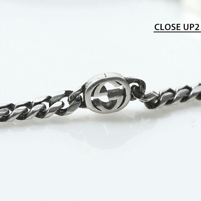グッチ ブレスレット メンズ ブランド GUCCI インターロッキングG チェーン シルバー925 678657 J8410 8191 シルバー アクセサリー