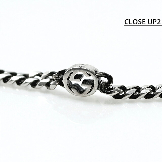 グッチ ブレスレット メンズ ブランド GUCCI インターロッキングG チェーン シルバー925 678657 J8410 8191 シルバー アクセサリー