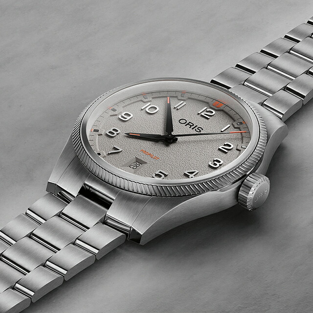 オリス プロパイロット デイト 41mm 自動巻き 腕時計 ブランド メンズ ORIS 01 733 7805 4163-07 8 20 04LC アナログ グレー スイス製 高級 おしゃれ 防水 プレゼント 男性 実用的