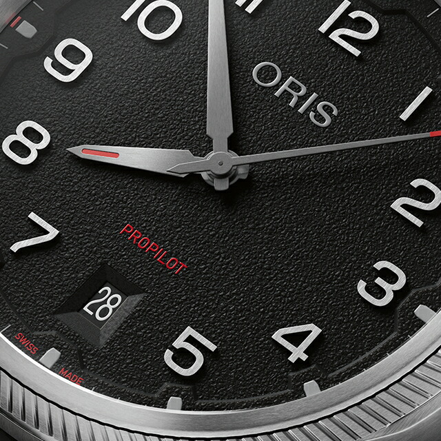 オリス プロパイロット デイト 41mm 自動巻き 腕時計 ブランド メンズ ORIS 01 733 7805 4164-07 6 20 14LC アナログ ブラック 黒 スイス製 高級 おしゃれ 防水 プレゼント 男性 実用的