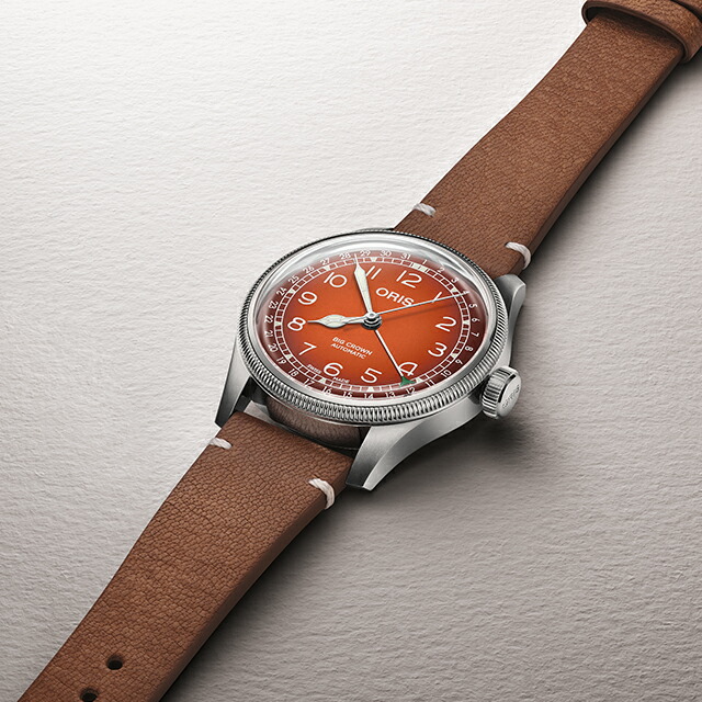 オリス Oris×チェルボボランテ 40mm 自動巻き 腕時計 ブランド メンズ ORIS 01 754 7785 4068-Set アナログ オレンジ ブラウン スイス製 高級 おしゃれ 防水 プレゼント 男性 実用的