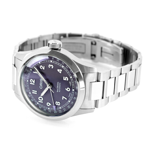 オリス ビッククラウン ポインターデイト 40mm 自動巻き 腕時計 ブランド メンズ ORIS 01 754 7798 4068-07 8 20 06 アナログ パープル スイス製 高級 おしゃれ 防水 プレゼント 男性 実用的