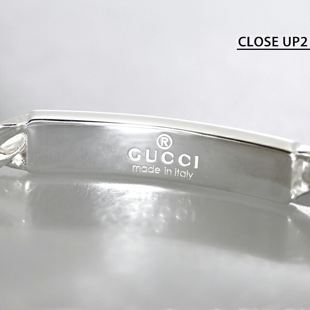 グッチ ブレスレット メンズ GUCCI ダイアゴナル インターロッキング チェーン 774054-J8400-8106-16 シルバー アクセサリー 腕輪 ジュエリー ブランド 高級 おしゃれ プレゼント 男性 実用的 かっこいい