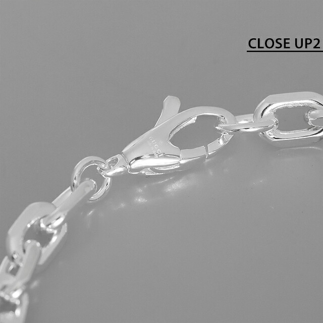 グッチ ブレスレット メンズ ブランド GUCCI インターロッキング チェーン 796351-J8400-8106-18 シルバー アクセサリー