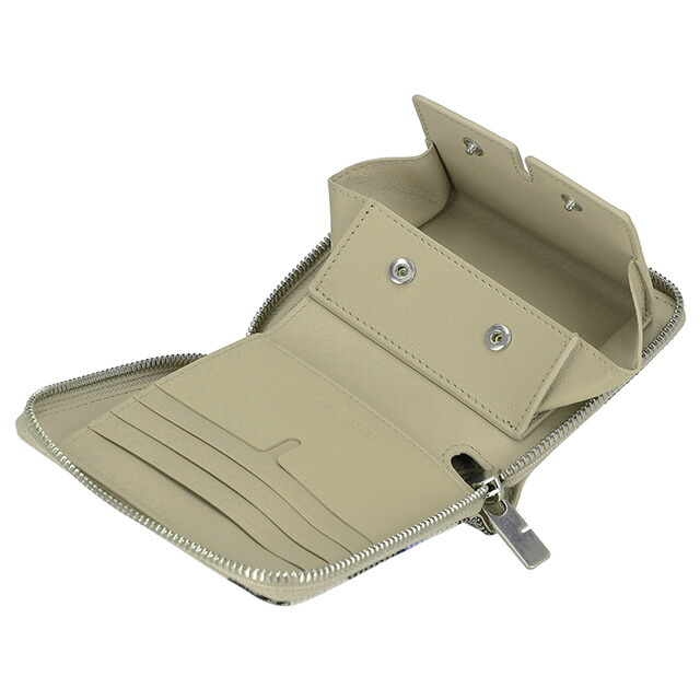 バ－バリ－ 二つ折り財布 メンズ レディース BURBERRY チェック 8087322 ベージュ ウォレット ブランド 高級 おしゃれ プレゼント 実用的