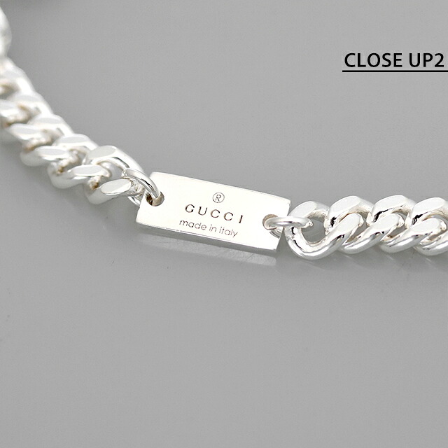 グッチ ブレスレット メンズ GUCCI ダブルG チェーン 814917 J8400 8106 シルバー アクセサリー 腕輪 ジュエリー ブランド 高級 おしゃれ プレゼント 男性 実用的 かっこいい