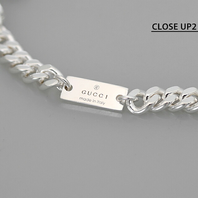 グッチ ブレスレット メンズ GUCCI ダブルG チェーン 814917-J8400-8106-17 シルバー アクセサリー 腕輪 ジュエリー ブランド 高級 おしゃれ プレゼント 男性 実用的 かっこいい