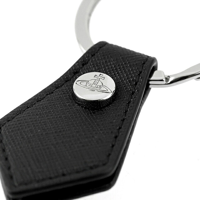 ヴィヴィアン ウエストウッド キーリング レディース ブランド Vivienne Westwood SAFFIANO ロゴ 8203010HU OM0009 N405 シルバー ビビアン 高級 おしゃれ プレゼント 実用的