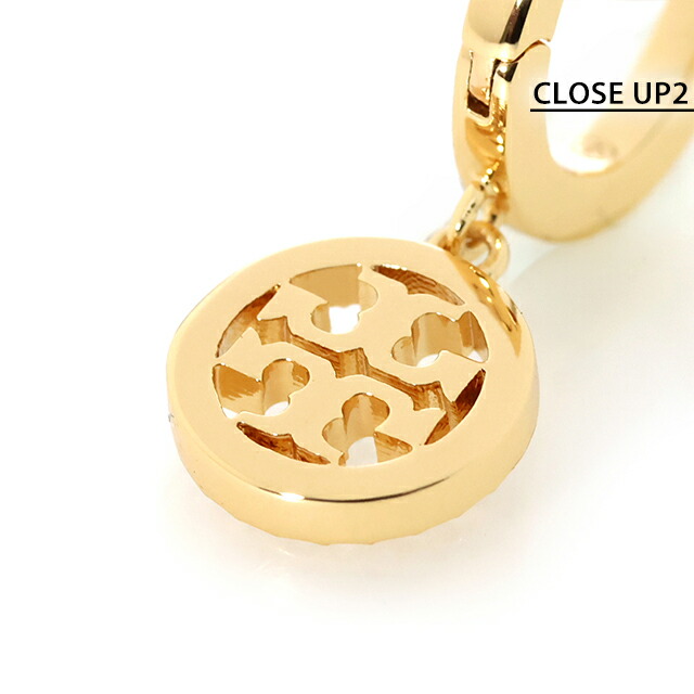 トリーバーチ ピアス レディース ブランド TORY BURCH MILLER PAVE HUGGIE HOOP EARRING フープ 両耳用 87041-783 Tory Gold アクセサリー