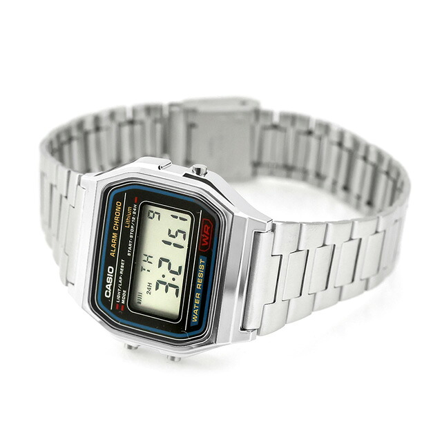 カシオ チープカシオ CASIO スタンダード クォーツ 電池式 A158WA-1 ユニセックス チプカシ メンズ レディース 腕時計 ブランド カシオ casio デジタル ブラック 黒 おしゃれ 防水 かわいい プレゼント 実用的